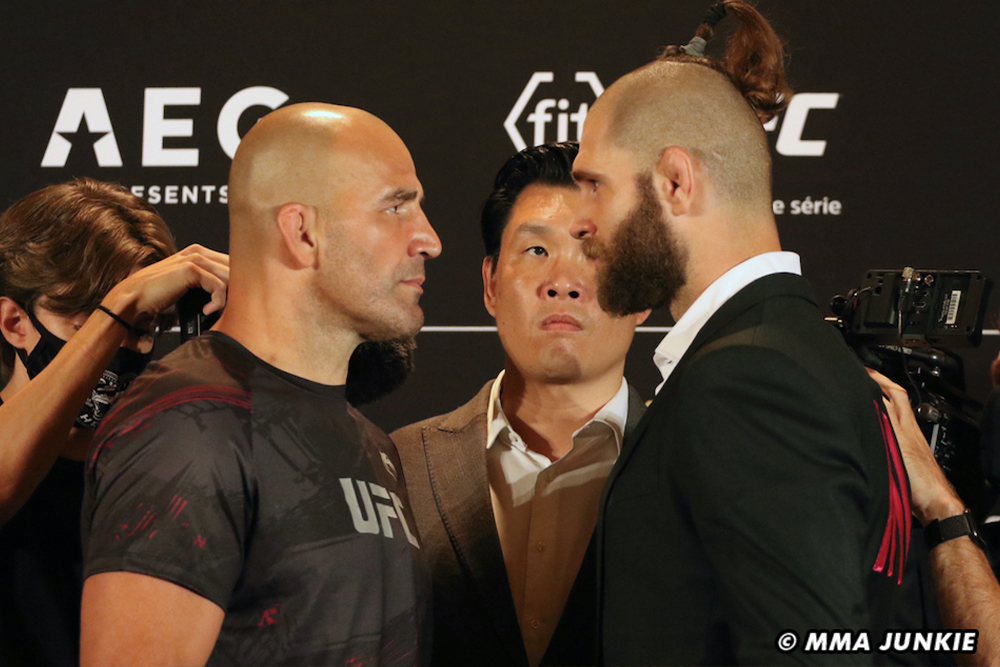 UFC 275 media day faceoffs: Two title fights and an anticipated rematch clash